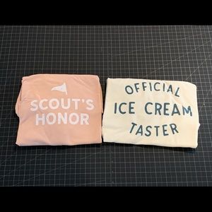 Wishing Elephant Lot of 2 Graphic Tees Medium